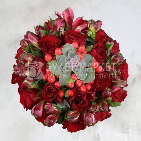 Классический круглый name от Букет Маркет 2