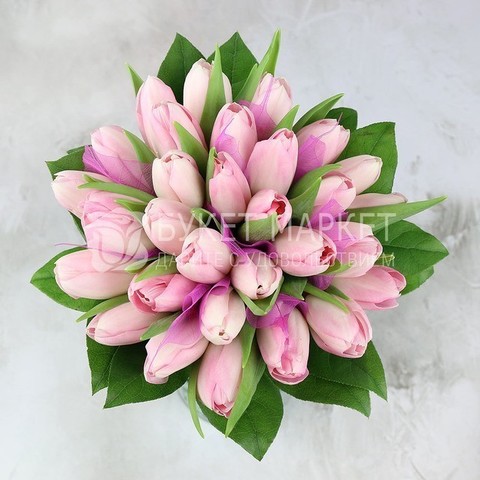 Монобукет из одного вида цветов, Классический круглый name от Букет Маркет 2