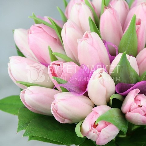 Монобукет из одного вида цветов, Классический круглый name от Букет Маркет 3