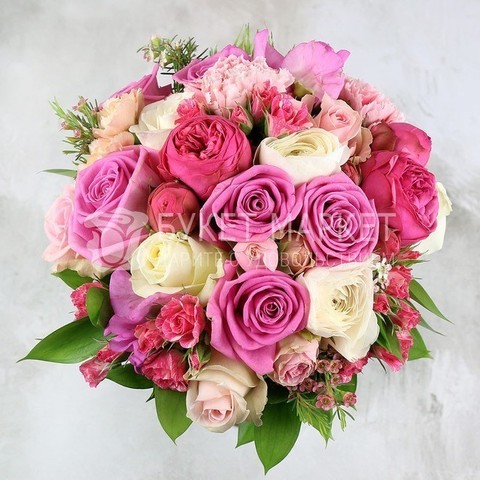 Классический круглый name от Букет Маркет 2