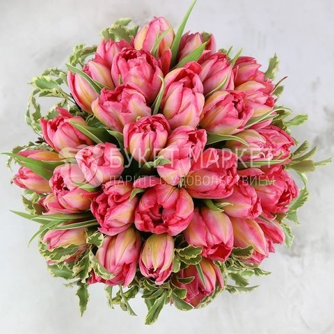 Монобукет из одного вида цветов, Классический круглый name от Букет Маркет 2