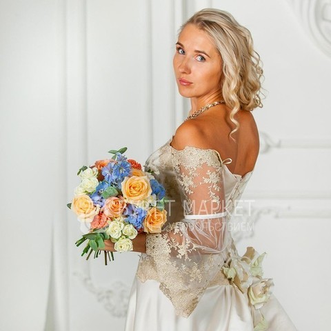 Классический круглый name от Букет Маркет 5