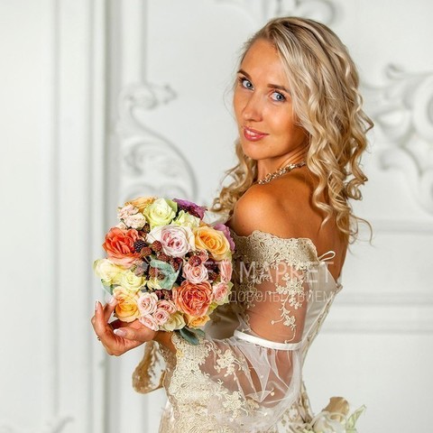 Классический круглый name от Букет Маркет 4