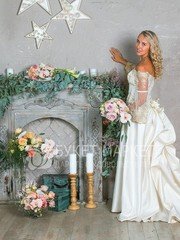 Выездная регистрация, Фотозона, Задник за молодоженами, Природа, Фотосессия в Рустик от Букет Маркет 1