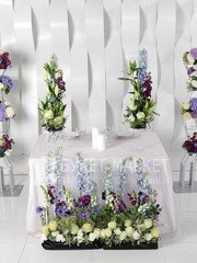 Президиум / Стол молодоженов, Фотозона в Весенняя / Летняя от Букет Маркет 2