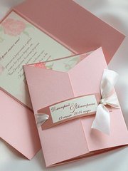 filter_format Нежно-розовое приглашение на свадьбу от Krokusdecor - студия декора Елены Сиухиной 1