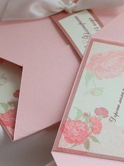 filter_format Нежно-розовое приглашение на свадьбу от Krokusdecor - студия декора Елены Сиухиной 2