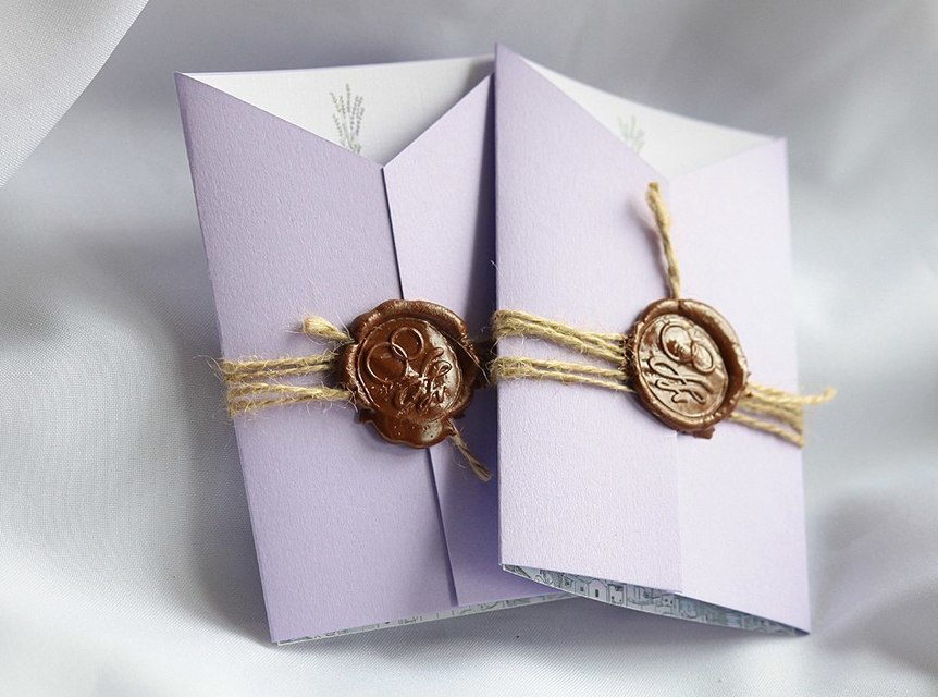 filter_format Свадебное приглашение с сургучной печатью от Krokusdecor - студия декора Елены Сиухиной 3