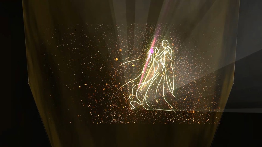 3D мультимедиа-шоу на свадьбу от Laser Artist – профессиональное лазерное шоу 5