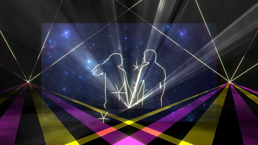 3D мультимедиа-шоу на свадьбу от Laser Artist – профессиональное лазерное шоу 8