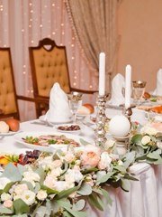 Президиум / Стол молодоженов в Шебби шик, Весенняя / Летняя, Рустик от  1