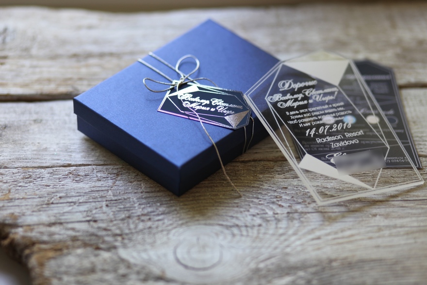 filter_format Свадебное приглашение Кристальная геометрия от Krokusdecor - студия декора Елены Сиухиной 3