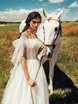 Свадебное платье Elisabeth. Силуэт А-силуэт. Цвет Белый / Молочный. Вид 1