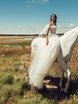 Свадебное платье Elisabeth. Силуэт А-силуэт. Цвет Белый / Молочный. Вид 3