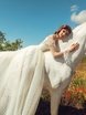 Свадебное платье Rozmary. Силуэт А-силуэт. Цвет Белый / Молочный. Вид 3