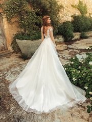 Свадебное платье Ariella. Силуэт А-силуэт. Цвет Белый / Молочный. Вид 2