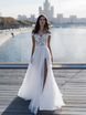Свадебное платье Джина. Силуэт А-силуэт, Греческий. Цвет Белый / Молочный. Вид 1