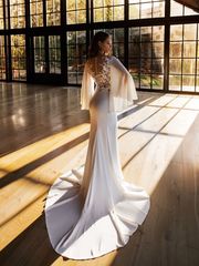 Свадебное платье Моника. Силуэт Рыбка. Цвет Белый / Молочный. Вид 2