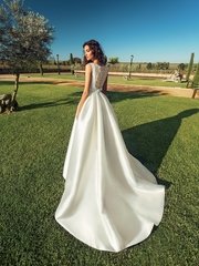 Свадебное платье Erlin. Силуэт А-силуэт. Цвет Белый / Молочный. Вид 2