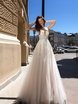 Свадебное платье Clamys Shell. Силуэт А-силуэт. Цвет Белый / Молочный. Вид 1