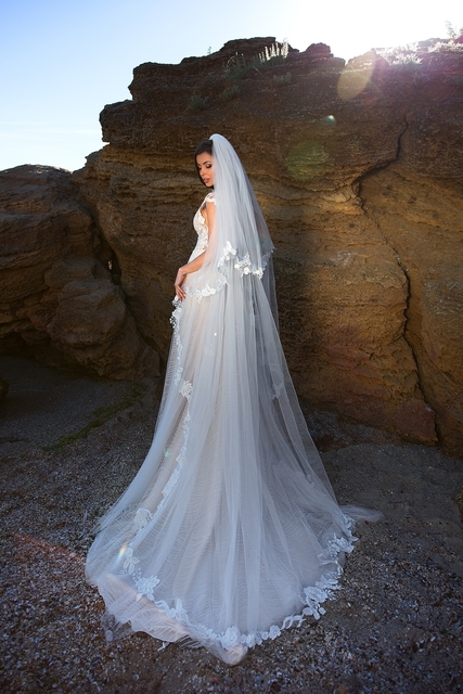 Свадебное платье Murex Pecten. Силуэт А-силуэт. Цвет Белый / Молочный. Вид 2