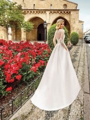 Свадебное платье Молли. Силуэт А-силуэт. Цвет Белый / Молочный. Вид 2