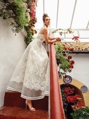 Свадебное платье Рокси. Силуэт А-силуэт. Цвет Белый / Молочный. Вид 2