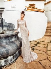 Свадебное платье Фрэда. Силуэт Рыбка. Цвет Белый / Молочный, Айвори / Капучино. Вид 1