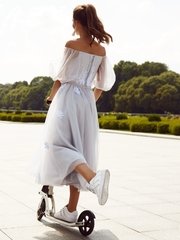 Свадебное платье Лолисия. Силуэт А-силуэт. Цвет Белый / Молочный, Пепельный / Металлик, Лавандовый / Фиолетовый. Вид 2