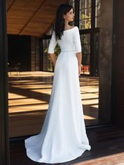 Свадебное платье Ронда. Силуэт Прямое, Рыбка. Цвет Белый / Молочный. Вид 2