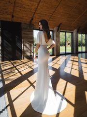 Свадебное платье Рейчел. Силуэт Рыбка. Цвет Белый / Молочный. Вид 2