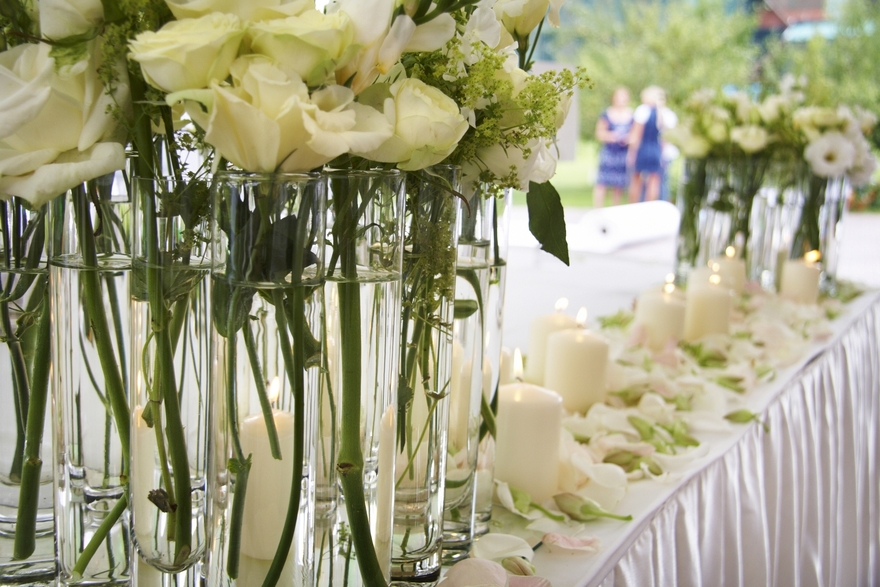 Классика в Ресторан / Банкетный зал от Студия цветов Slava Rosca 4