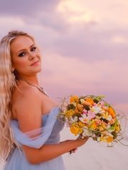 Классический круглый name от Студия цветов Slava Rosca 1