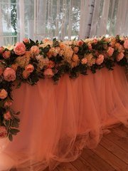 Президиум / Стол молодоженов в Шебби шик, Весенняя / Летняя от Студия декора и флористики Charm ELLE 2