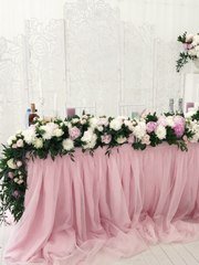 Президиум / Стол молодоженов в Шебби шик, Весенняя / Летняя от Студия декора и флористики Charm ELLE 1