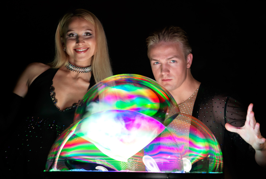 Шоу мыльных пузырей на свадьбу от Шоу Сергея и Светланы Чуйко 3