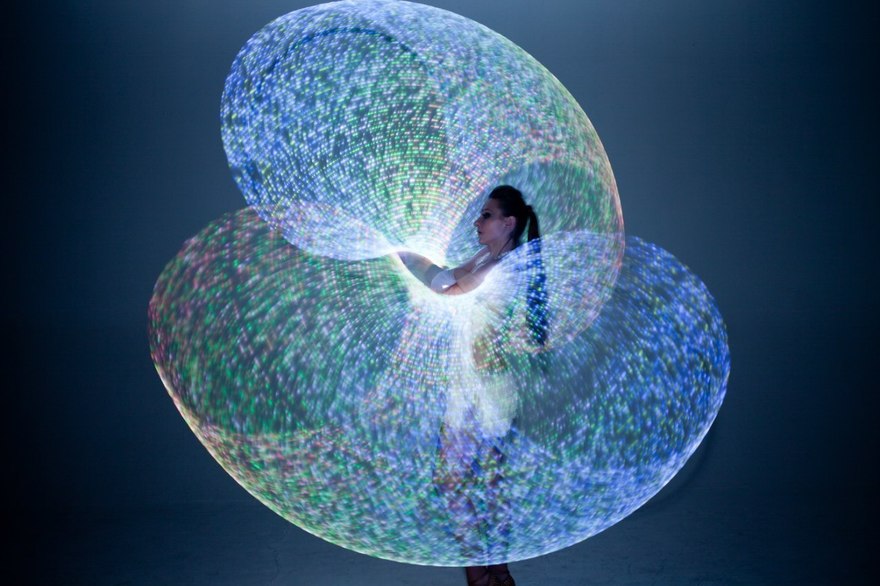 Игра с Хула-хупами на свадьбу от Свето-цирковое ART SHOW 5