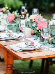 Президиум / Стол молодоженов, Столы и стулья гостей / Банкет в Классика, Рустик от Студия декора и флористики Anna Rose 2