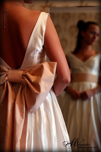 Свадебное платье Ольга. Силуэт А-силуэт. Цвет Белый / Молочный. Вид 2