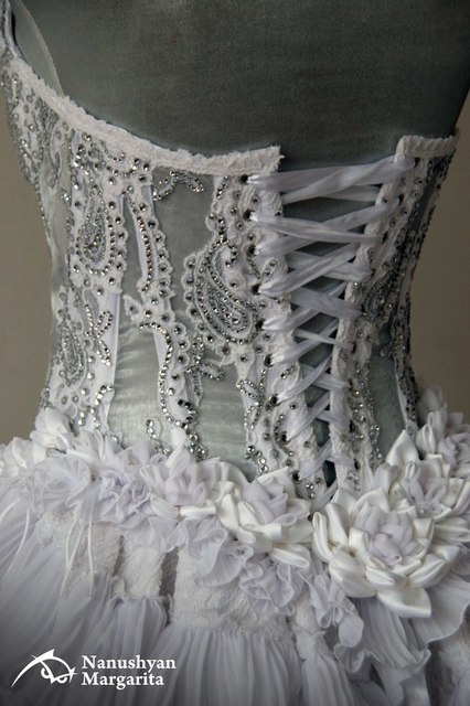 Свадебное платье Виктория. Силуэт Пышное. Цвет Белый / Молочный. Вид 6