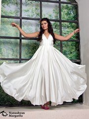 Свадебное платье Оксана. Силуэт А-силуэт. Цвет filter_colour. Вид 1