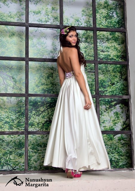 Свадебное платье Оксана. Силуэт А-силуэт. Цвет filter_colour. Вид 2