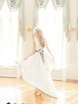 Свадебное платье Балерина. Силуэт А-силуэт. Цвет Белый / Молочный, Черный. Вид 2