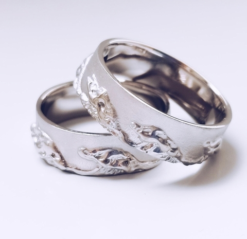 Обручальные кольца 558 из Белое золото от Ювелирная мастерская White Lake 1