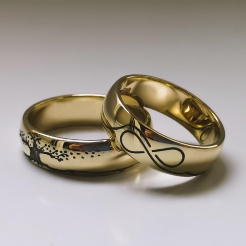 Обручальные кольца 560 из Желтое золото от Ювелирная мастерская White Lake 2
