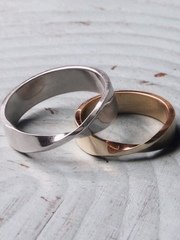 Обручальные кольца 521 из Белое золото, Желтое золото от Ювелирная мастерская White Lake 1