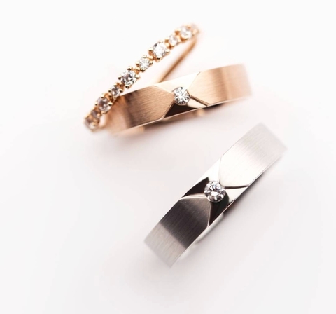 Обручальные кольца 515 из Желтое золото, Белое золото от Ювелирная мастерская White Lake 2