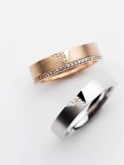 Обручальные кольца 516 из Белое золото, Желтое золото от Ювелирная мастерская White Lake 1