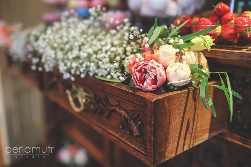 Шебби шик, Винтаж / Ретро в Ресторан / Банкетный зал от Студия декора и флористики Perlamutr studio 4