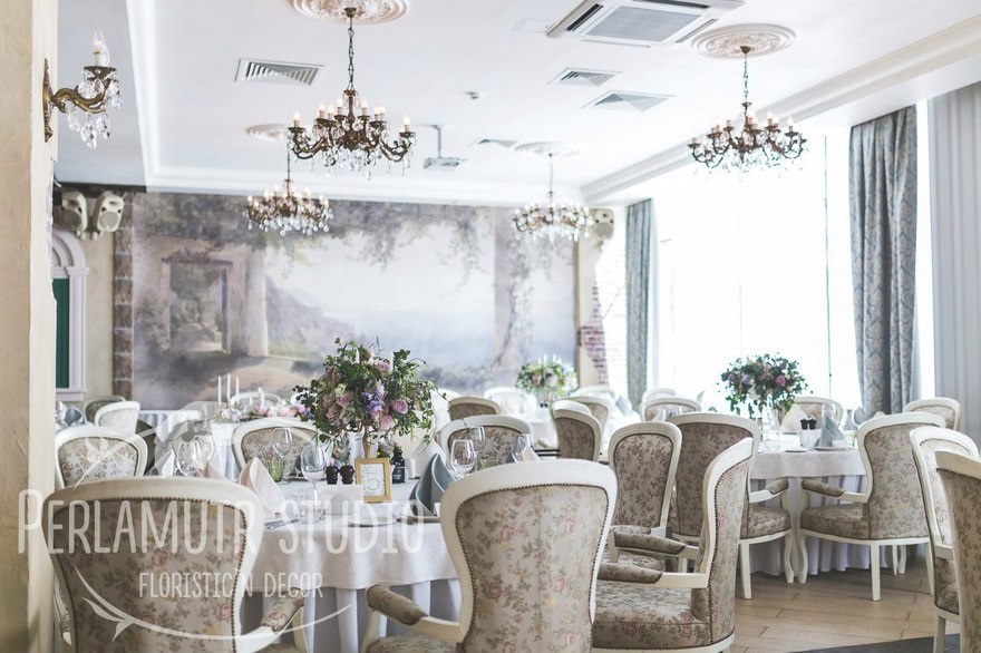 Классика, Шебби шик в Ресторан / Банкетный зал от Студия декора и флористики Perlamutr studio 11
